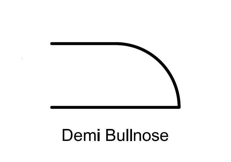 demi bullnose edge profile