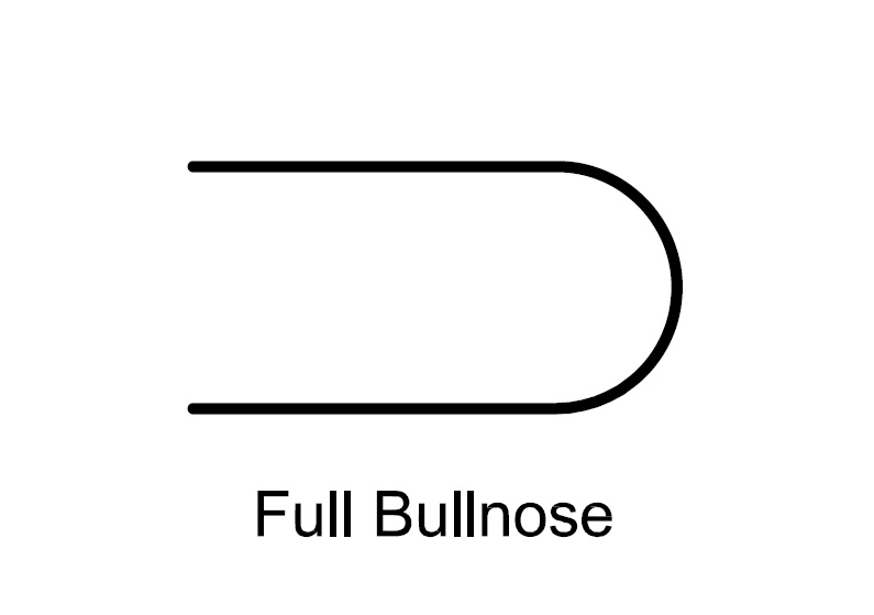 full bullnose edge profile